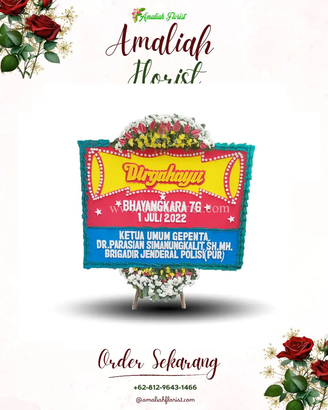 Papan Bunga HUT Ulang Tahun Pejangkungan